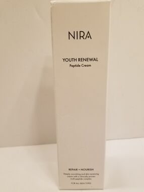 NIRA Youth Renewal Peptide Cream 2.7 oz 80 mL NIB Anti Aging Peptides Vitamin C❣